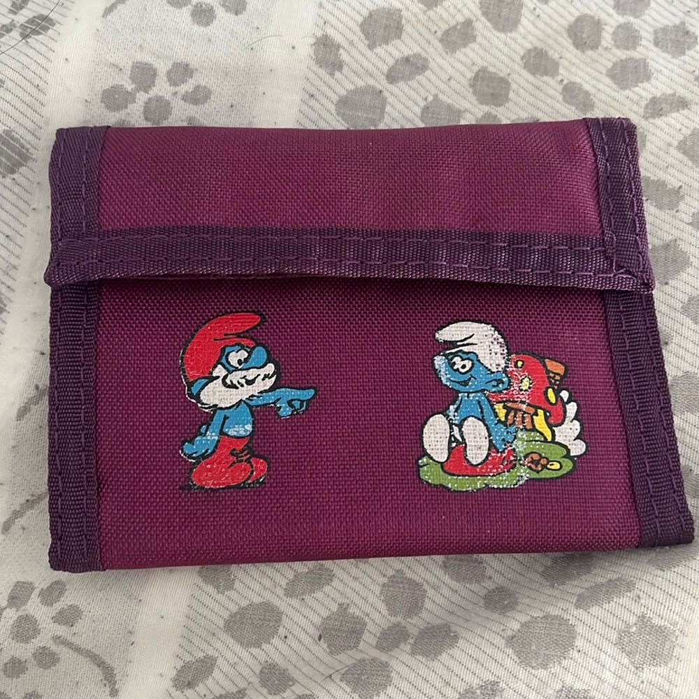 Vintage Smurf wallet